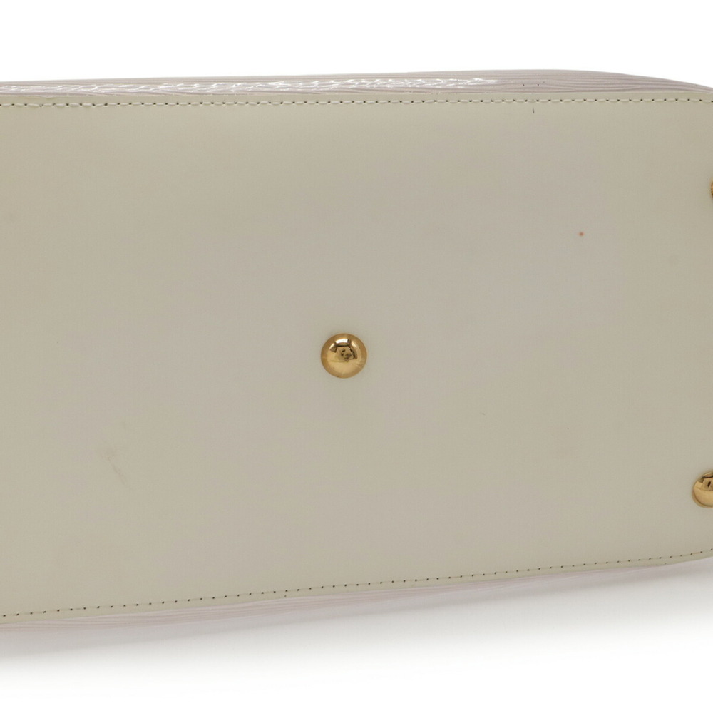 LOUIS VUITTON Epi Plage Lagoon Bay Tote Bag, Vinyl Leather, Coconut, Clear Go... - Picture 5 of 10